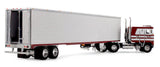 #69-2253 1/64 Jim Skrinar's Kenworth K100 COE Flat Top & 53' Utility Refrigerated Rib Sided Trailer - Red's Favorites