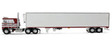 #69-2253 1/64 Jim Skrinar's Kenworth K100 COE Flat Top & 53' Utility Refrigerated Rib Sided Trailer - Red's Favorites