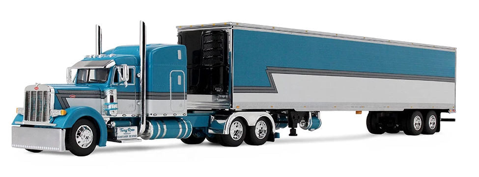 #69-2270 1/64 Tway Rose Transport Peterbilt Model 379 with 63" Mid-Roof Sleeper & 53' Utility Refrigerated Trailer