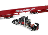 #69-2271 1/64 Mammoet Peterbilt Model 379 with 70" Mid-Roof Sleeper & Fontaine Magnitude Lowboy Trailer with Bunk & ERMC 6-Axle Hydra Steer with Bridge Beam Section Load