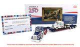 #69-2311 1/64 America250 Kenworth W900L with 72" Aerocab Flat Top Sleeper & Fontaine Magnitude Lowboy Trailer with Kenworth W900A Load