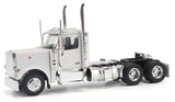 #71219 1/64 White Peterbilt Model 589 131-inch BBC Tandem Axle Day Cab