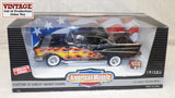 #7158 1/18 Custom 1957 Chevy Sport Coupe - Black with Flames