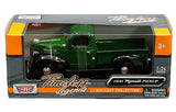 #73278AC-GRN 1/24 Green & Black 1941 Plymouth Pickup