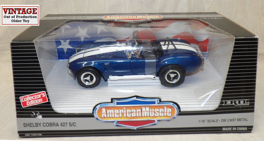 #7386 1/18 Shelby Cobra 427 S/C - Guardsman Blue with White Stripe