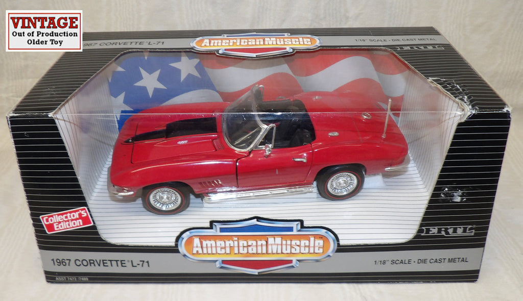 #7489 1/18 1967 Corvette L-71 Roadster - Rally Red