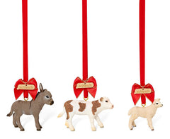 #77744 Festive Farm Friends Ornament Set