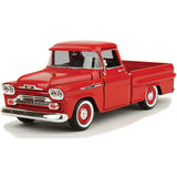 #79311AC-RD 1/24 Red 1958 Chevy Apache Fleetside Pickup