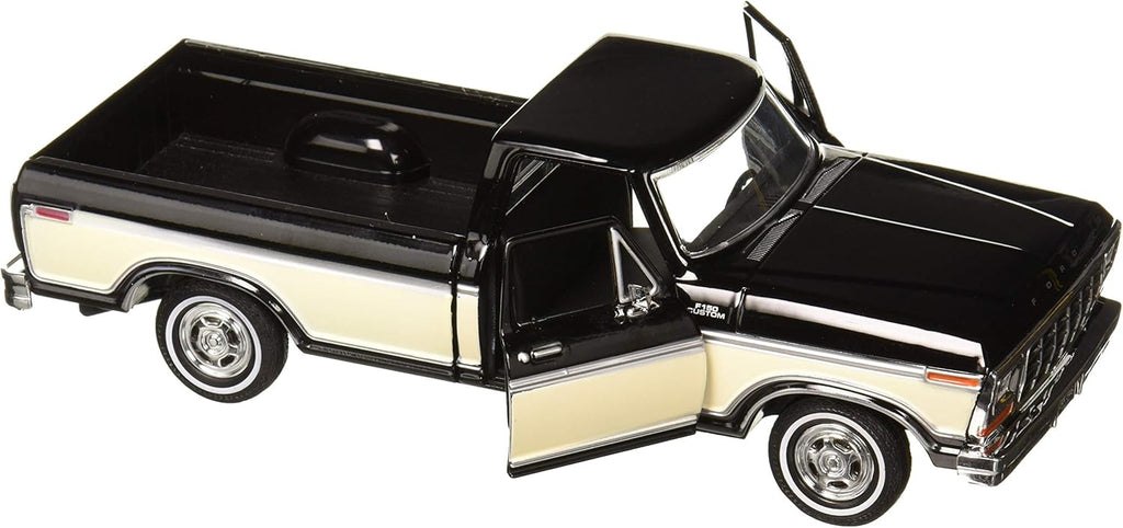 #79346AC-BKC 1/24 Black & Cream 1979 Ford F-150 Custom Pickup