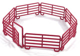 #810BC 1/20 Red Four Sixes Ranch 7-Piece Corral Fence