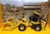 #85635S 1/64 Cat 950M Wheel Loader with Log Fork - Broken, Missing Bucket, AS IS