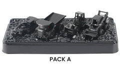 #85996B-A Cat Micro Constructors 4-pc Black Edition Set A