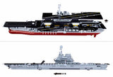 #B0698 Model Bricks Aircraft Carrier 2-in-1 Building Brick Set