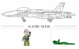 #B0928 Model Bricks F/A-18ES Hornet Fighter jet Building Brick Set