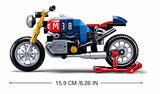 #B0958 Model Bricks Colorful Motorcycle Building Brig Set