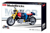 #B0958 Model Bricks Colorful Motorcycle Building Brig Set