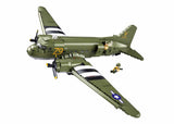 #B1366 WWII Douglas C-47 Skytrain Troop Carrier Airplane Building Brick Set