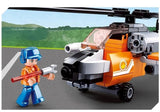 #B667D Aviation Fire Helicopter Building Brick Kit