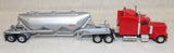 #CB1423 1/64 Red Kenworth Cab with Custom Built Fruehauf 3-Drop Tanker Trailer - No Package, AS IS