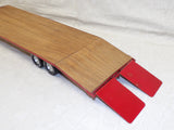 #CB1545 1/16 Nylint Pickup with Custom Built Gooseneck Flatbed Trailer - No Box, AS IS