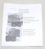#CUST1052 1/50 Shield Bantam Crane with Clamshell on White WC22 Truck, 2010 National Toy Truck'n Construction Show