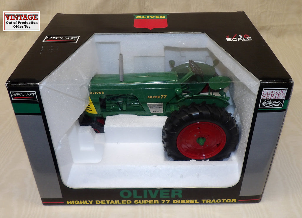 #CUST970 1/16 Oliver Super77 Diesel Narrow Front Tractor, Antique Power 20th Anniversary Edition