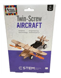 #FF170626 STEM Wooden Twin-Screw Aircraft Construction Kit