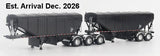 #J164FFGTR0002 1/64 B-Train Grain Trailers, Black with Black Frame