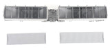 #J164FFGTR0003 1/64 B-Train Grain Trailers, White with Silver Frame