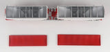 #J164FFGTR0004 1/64 B-Train Grain Trailers, White with Red Frame