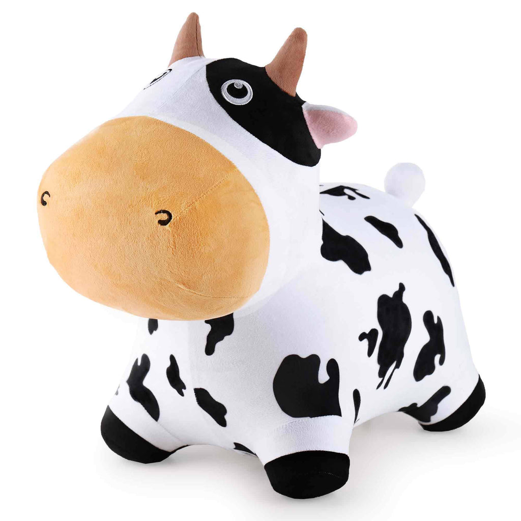 #HHC-14 Bouncy Pals Dairy Cow Plush Hopper Ride On
