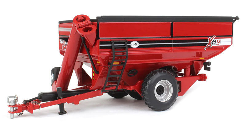#JMM033 1/64 Red J&M X1112 X-Tended Reach Grain Cart with Tandem Walking Duals