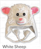 #KC037A Youth White Sheep Animal Hat