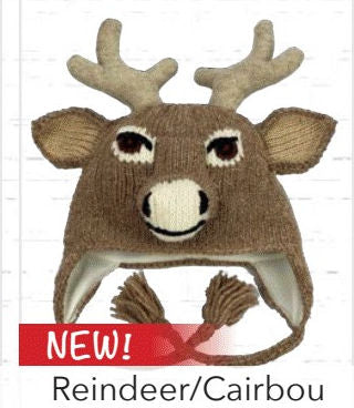 #KC072 Youth Caribou/Reindeer Animal Hat