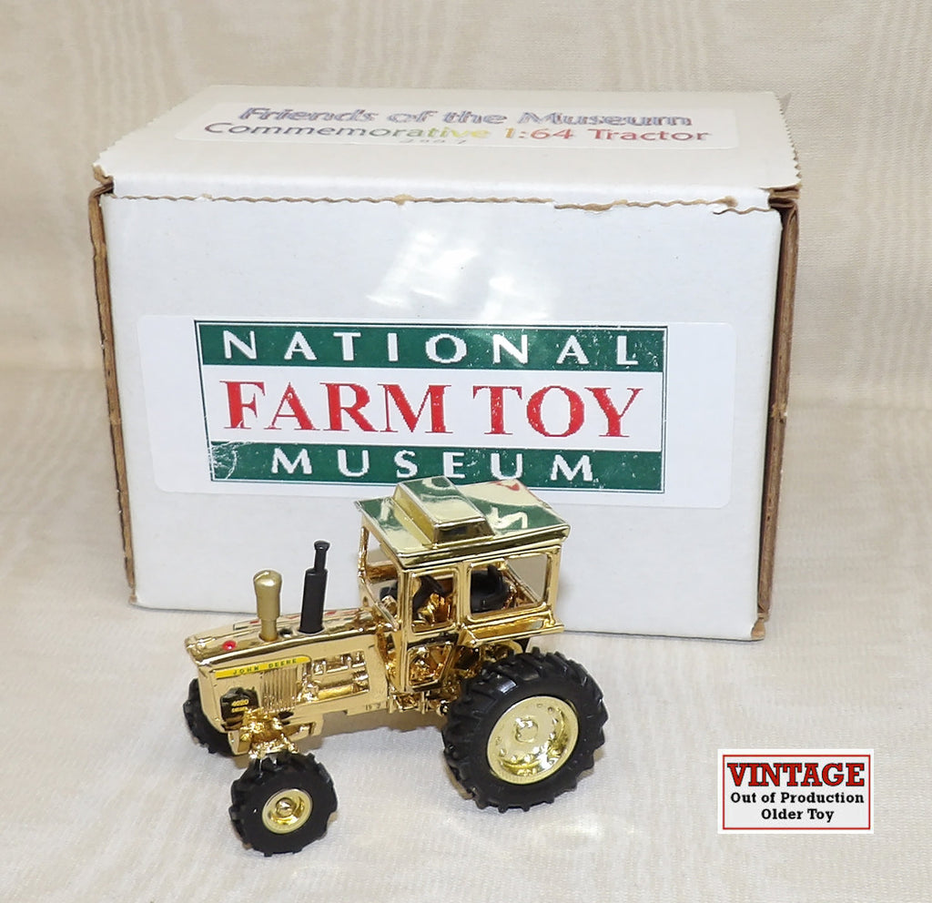 #NFTM4020 1/64 Gold John Deere 4020 Diesel Wide Front Tractor with Cab, National Farm Toy Museum Commemorative