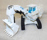 #NZG241 1/50 Demag H185 Hydraulic Mining Shovel Excavator, White, Pre-Owned