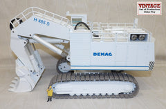 #NZG357 1/50 Demag H 485 S Hydraulic Mining Shovel Excavator, White, Pre-Owned