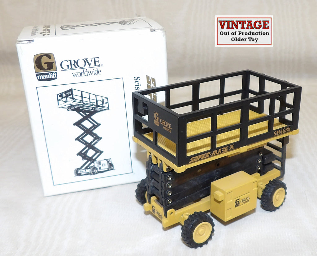 #NZG374 1/50 Grove Super-Maxx SM4688 Scissor Lift Platform, Pre-Owned