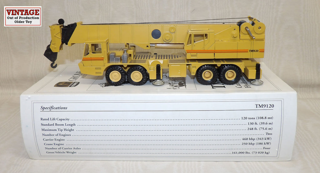 #NZG380 1/50 Grove TM9120 Carrier-Mounted Hydraulic Crane, Pre-Owned