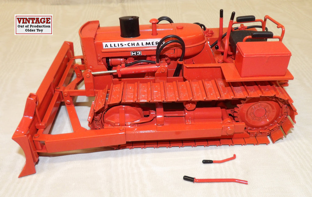 #SCT236 1/16 Allis-Chalmers H-3 Crawler with Blade - Broken Levers, Muffler, AS IS