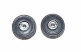 #SY207 1/64 Rubber Front Tires with Silver Rims, 5/8" x 1/4"