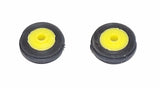 #SY233 1/64 Rubber Front Tires with Yellow Rims, 1/2" x 3/16"