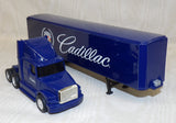 #T057 1/64 Cadillac WhiteGMC Aero Conventional with Trailer