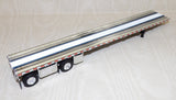 #T107 1/64 Chrome Wilson 53' Road Brute Spread-Axle Flatbed Trailer - No Box