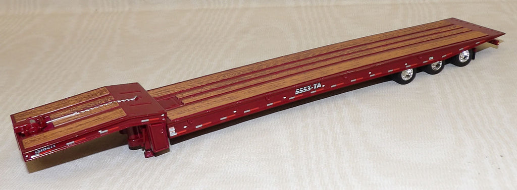 #T188 1/64 Dark Red Talbert 5553TA Traveling Axle Trailer - No Box