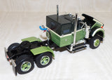 #60-1640 1/64 Dark Green & Olive White Western Star 4900 with 36" Sleeper & Brenner Chemical Tank Trailer