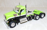 #60-1660 1/64 Lime Green & Black Kenworth W990 Day Cab & MAC Half Round End Dump Trailer