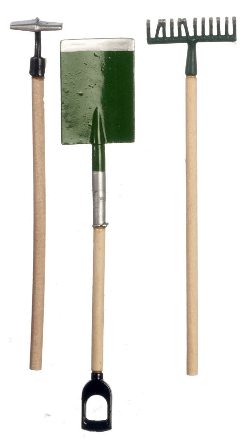 #T8107 1/12 Green Garden Tools Set, 3 piece