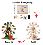 #STEM3003 Wooden Ferris Wheel Kit, Battery Operated