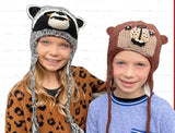 #KC011 Youth Black Bear Animal Hat